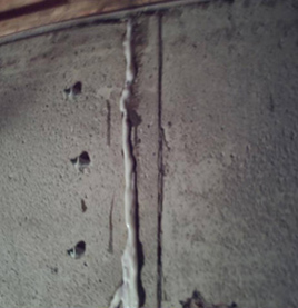 Foundation Crack Repair / Polyurethane Resin Injections